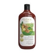 Flora by Ecos lab, Imbir, balsam do włosów osłabionych z tendencją do wypadania, 500 ml        