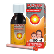 Nurofen dla dzieci Forte truskawkowy, 40 mg/ml, zawiesina doustna, 100 ml