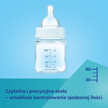 Canpol Babies Easy Start, Sleepy Koala, butelka szeroka antykolkowa ze świecącymi uchwytami, różowa, 120 ml, 1 szt.