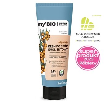 my'BIO, krem, do stóp, emolientowy, 100 ml