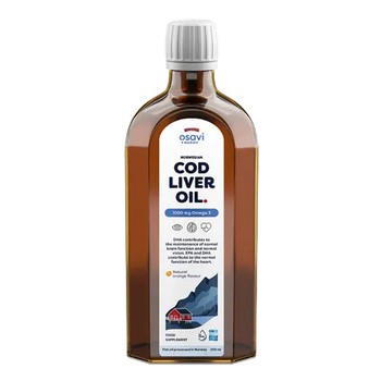 Osavi Tran norweski 1000 mg Omega 3, płyn, smak pomarańczowy, 250 ml
