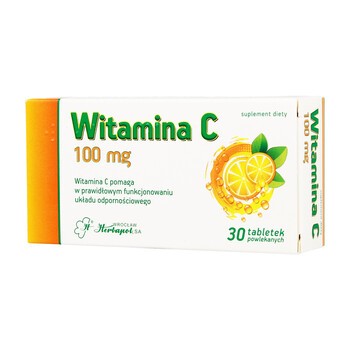 Witamina C 100 mg, tabletki powlekane, 30 szt.