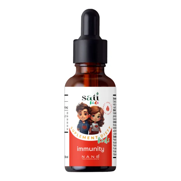 Добавка для детей SATI Labs Nano Kids Immunity, для иммунитета, жидкость, 50 мл
