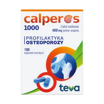 Wapń 400 mg 100 kapsułek [TEVA PHARMACEUTICALS]