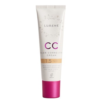 Lumene CC Color Correcting Cream, korygujący krem CC SPF 20, 1,5 Fair (W), 30 ml