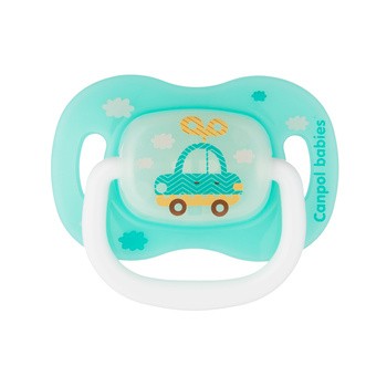 Canpol Babies Toys, smoczek uspokajający silikonowy symetryczny, 6-18 m, 1 szt.