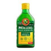 alt Mollers Gold Tran Norweski, płyn o smaku cytrynowym, 250 ml
