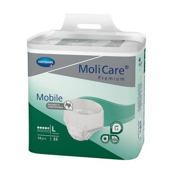 Molicare Mobile Premium 5K, pieluchomajtki rozmiar L, 14 szt.
