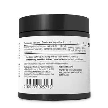 Skill Nutrition KSM-66 Ashwagandha, kapsułki, 90 szt.