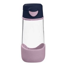 B.box Butelka na wodę, bidon z ustnikiem dla dziecka tritanowy, Indigo Rose, 12 m+, 450 ml