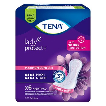 TENA Lady Maxi Night OTC Edition, wkładki, 6 szt.