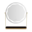 Beautifly Round LED Vanity Mirris, podświetlane lusterko do makijażu z regulacją światła LED, 1 szt.