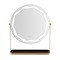 Beautifly Round LED Vanity Mirris, podświetlane lusterko do makijażu z regulacją światła LED, 1 szt.