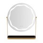 Beautifly Round LED Vanity Mirris, podświetlane lusterko do makijażu z regulacją światła LED, 1 szt.