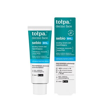 Tołpa dermo face sebio BHL, wodny krem-żel, nawilżający, 40 ml