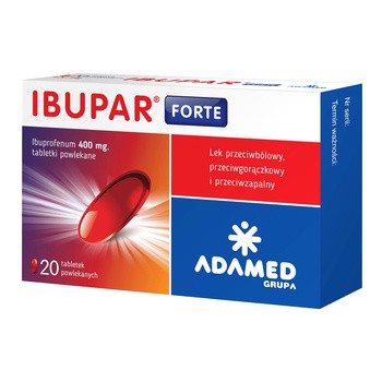 Ibupar forte, 400 mg, tabletki powlekane, 20 szt.