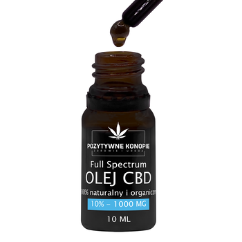 Pozytywne Konopie, olejek konopny CBD 10%, 10 ml