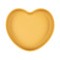 Canpol Babies, silikonowy talerz z przyssawką, Serce, 6 m+, żółty, 1 szt.