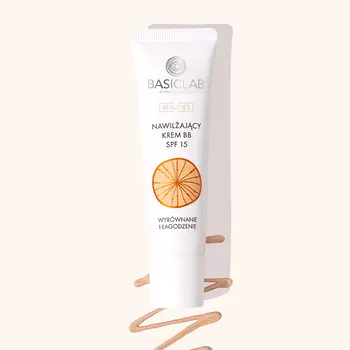 BasicLab Beauties, nawilżający krem,BB SPF15, Beige, 33 ml
