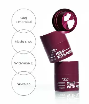 Veoli Botanica, MELT WITH PASSION, emulgujące masełko do zmywania makijażu i SPF, 40 g