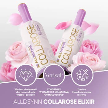 Allnutrition ALLDEYNN CollaRose Elixir, płyn, smak malinowo - poziomkowy, 500 ml