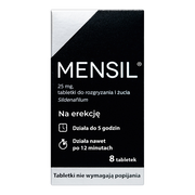 Mensil, 25  mg, tabletki do rozgryzania, żucia, 8 szt.