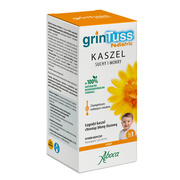 Grintuss Pediatric, syrop na kaszel suchy i mokry dla dzieci od 1. roku życia, 180 g