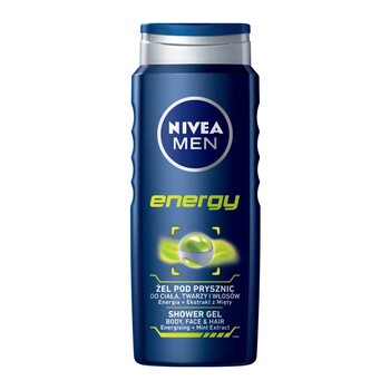 Nivea Men Energy, żel pod prysznic, 500 ml