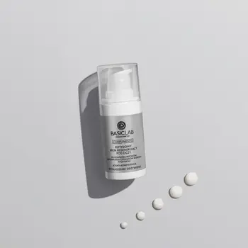 BasicLab Complementis, peptydowy krem regenerujący pod oczy z 5% kompleksu peptydów, 2% kompleksu czynników wzrostu, fitosterolami o bogatej konsystencji, 15 ml