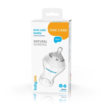 BabyOno, butelka antykolkowa, 260 ml, 1 szt.