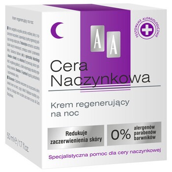 AA Cera Naczynkowa, krem regenerujący na noc, 50ml