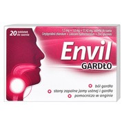 Envil gardło, tabletki do ssania, 20 szt.