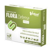 Vetfood Flora Defense Mini, synbiotyk wspierający mikroflorę jelitową psów i kotów, kapsułki, 30 szt. https://azcdn.doz.pl/image/d/product/4e7aa75f-scale-180x180.png
