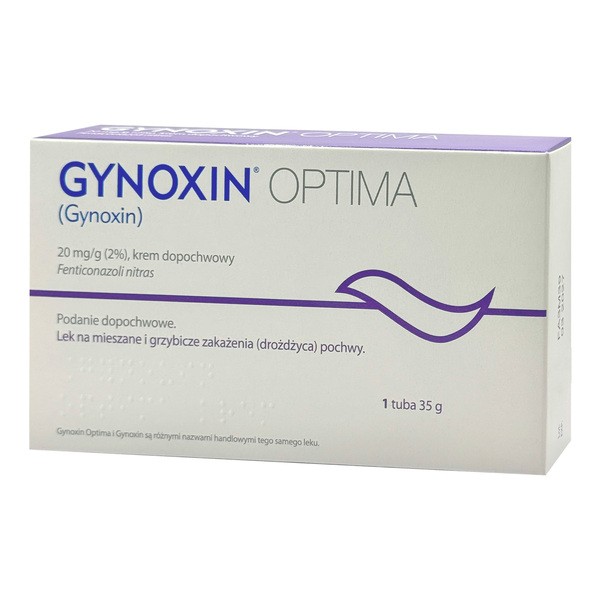Fentikonazol 20mg/g krem dopochwowy 35g [Gynoxin Optima] - Gynoxin Optima