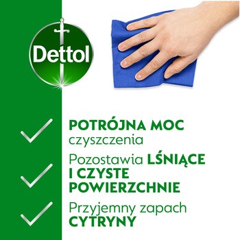 Dettol Power & Fresh, wielofunkcyjny spray do powierzchni, cytryna, 500 ml