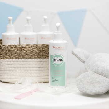 Nacomi Baby, nawilżająca emulsja do ciała od 1 dnia życia, skóra atopowa, 250 ml