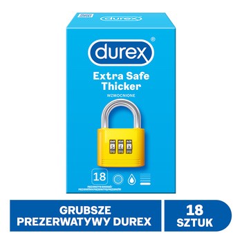 Zestaw 2x Durex Extra Safe 18 szt. + żel			