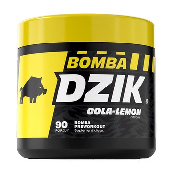 Dzik Bomba Preworkout Cola-Lemon, proszek, smak cola-cytryna, 300 g
