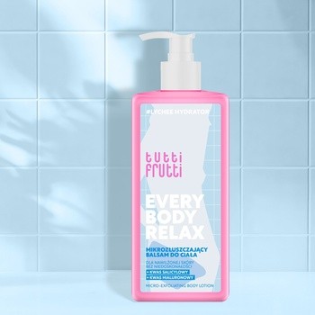 Farmona Tutti Frutti #LycheeHydrator, miikrozłuszczający balsam do ciała z kwasem salicylowym i kwasem hialuronowym, 250 ml