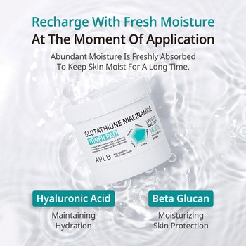 aplb glutathione niacinamide toner pad L-Glutathione 98% main image 1