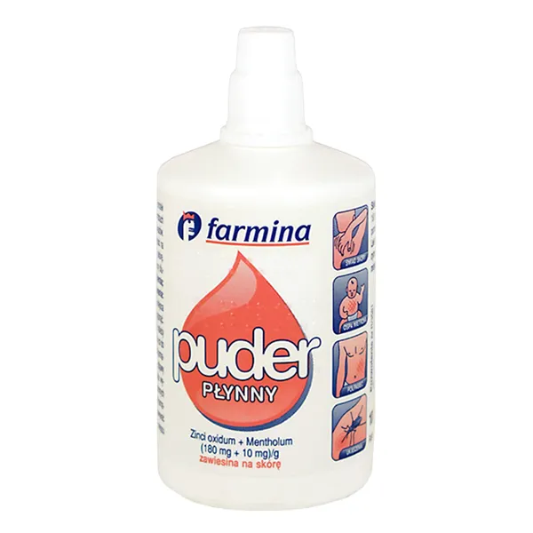 Puder płynny zawiesina na skórę 100g [FARMINA]