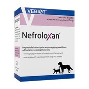 Vebiot Nefroloxan, preparat wspierający funkcjonowanie nerek u psa i kota, kapsułki, 60 szt. https://azcdn.doz.pl/image/d/product/0d603f54-scale-180x180.png