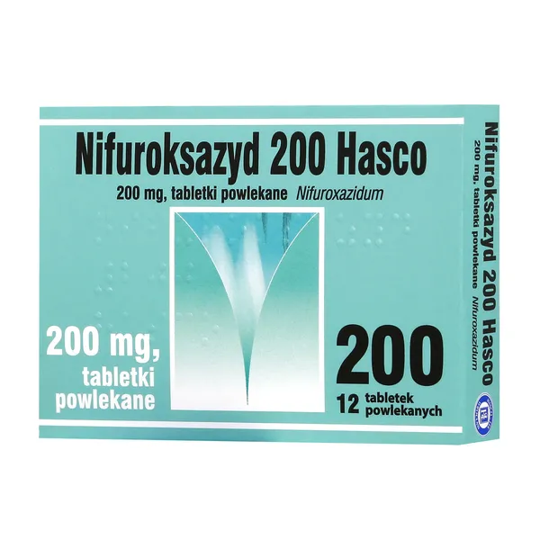 NifuroksazydHasco,200mg,tabletkipowlekane,12szt.