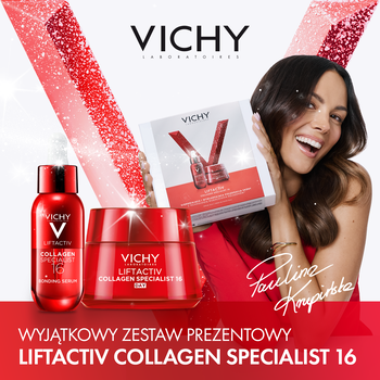 Zestaw Vichy Liftactiv Collagen Specialist, ujędrniająco-wygładzająca pielęgnacja skóry, serum, 30 ml + krem, 50 ml