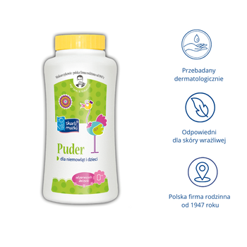 Skarb Matki, puder dla niemowląt i dzieci, 120 g