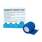 Paso, bandaż kohezyjny, 5 cm x 4,5 m, niebieski, 1 szt. https://azcdn.doz.pl/image/d/product/81d44345-scale-180x180.png