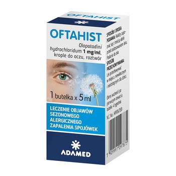 Oftahist, 1 mg/ml, krople do oczu, 5 ml (1 butelka)