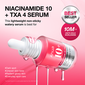 Anua Niacinamide 10% + TXA 4%, serum rozjaśniające i redukujące przebarwienia, 30 ml