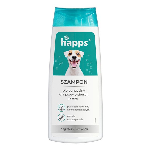 Happs Happs, szampon pielęgnacyjny dla psów o sierści jasnej, 200 ml