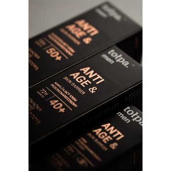 Tołpa Men anti age&skin barrier, wzmacniający krem przeciwzmarszczkowy 50+, 50 ml